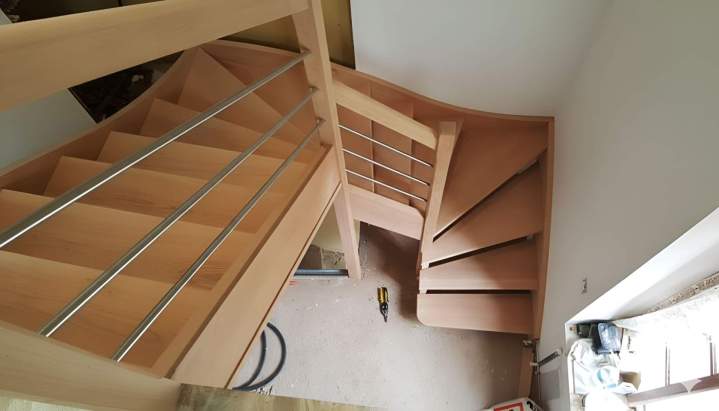 Fabrication escalier bois Caen